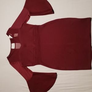 Fine Me Plus Bell Sleeve Bodycon Dress